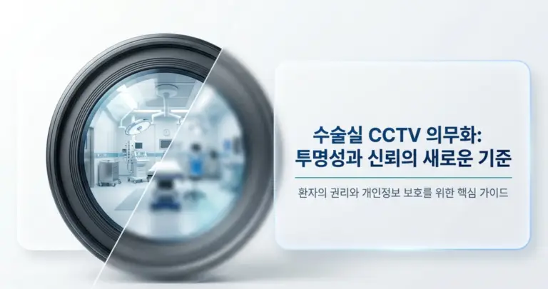 수술실 CCTV 의무화 법적 기준 열람 권리  모자이크 처리까지